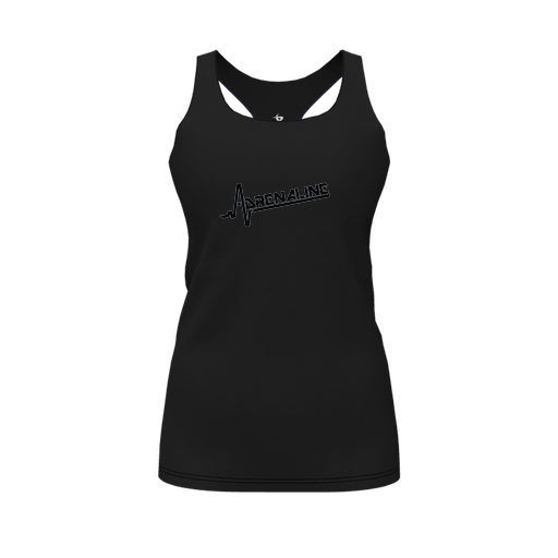 [FT0TRBBK-FYS-LOGO1] Decker Racerback Tank Top (Female Youth S, Black, Logo 1)