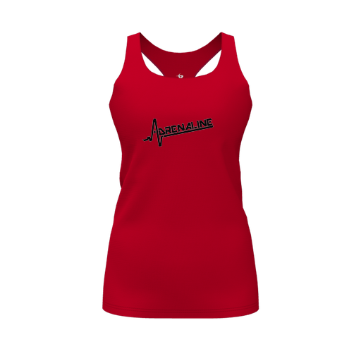 [FT0TRBRD-FYS-LOGO1] Decker Racerback Tank Top (Female Youth S, Red, Logo 1)