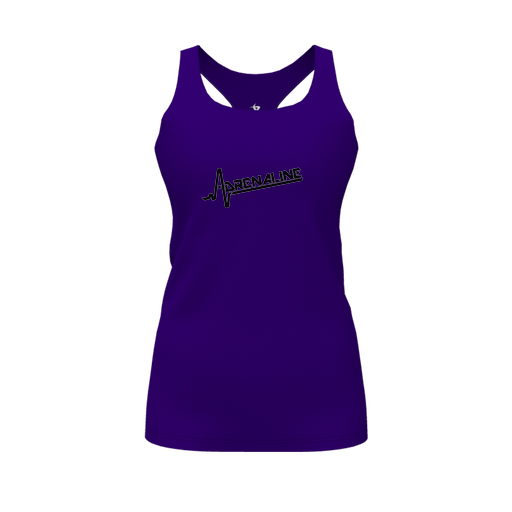 [FT0TRBPP-FYS-LOGO1] Decker Racerback Tank Top (Female Youth S, Purple, Logo 1)