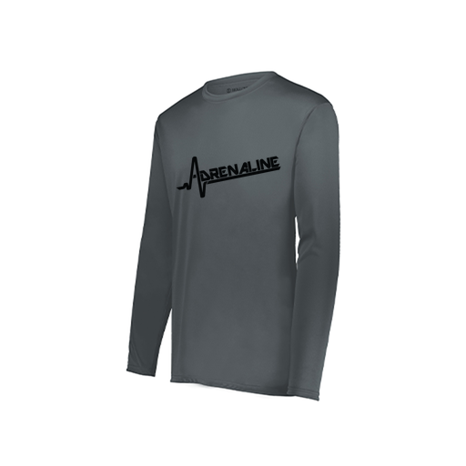 [222822.059.XS-LOGO1] Men's LS Smooth Sport Shirt (Adult XS, Gray, Logo 1)