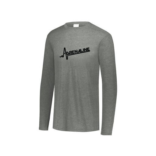 [FTLCUBGY-YS-LOGO1] Decker Youth Tri-Blend T-Shirt - Long Sleeve (Youth S, Gray, Logo 1)